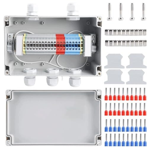 BRANCH BOX WATERPROOF IP68 CLAMP BLOCK DIN RAIL FOR HOME Brand no brand