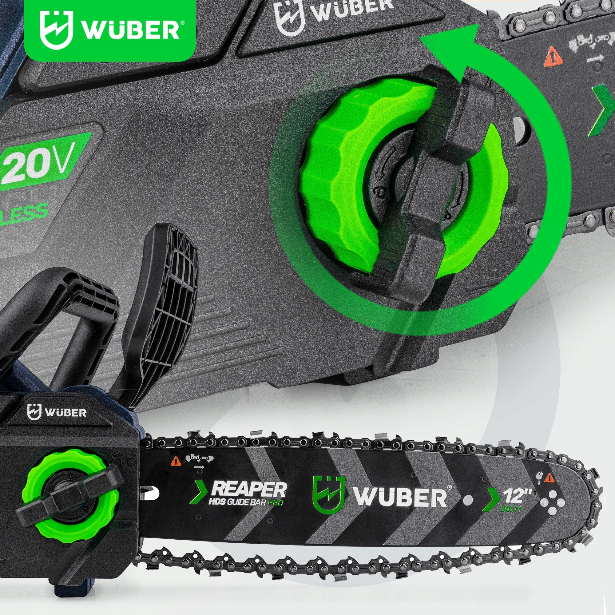 BRANCH CHAINSAW 12" CORDLESS 2 BATTERIES WOOD SAW Series W04201 PIŁA AKUMULATOROWA ŁAŃCUCHOWA