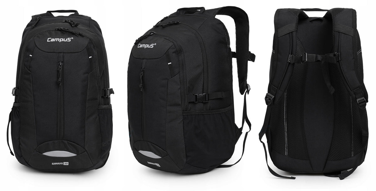 BRANDED HIKING BACKPACK CAMPUS SIRIUS 30L | BLACK EAN (GTIN) 4546546543305