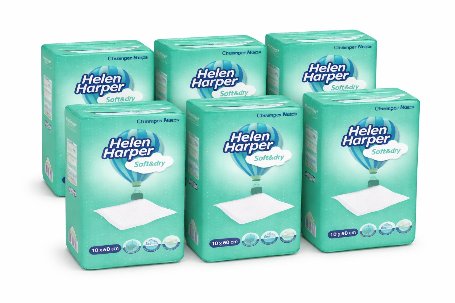 BRANDED SOFT ABSORBENT CHANGING PADS 60X60CM 60 pcs.