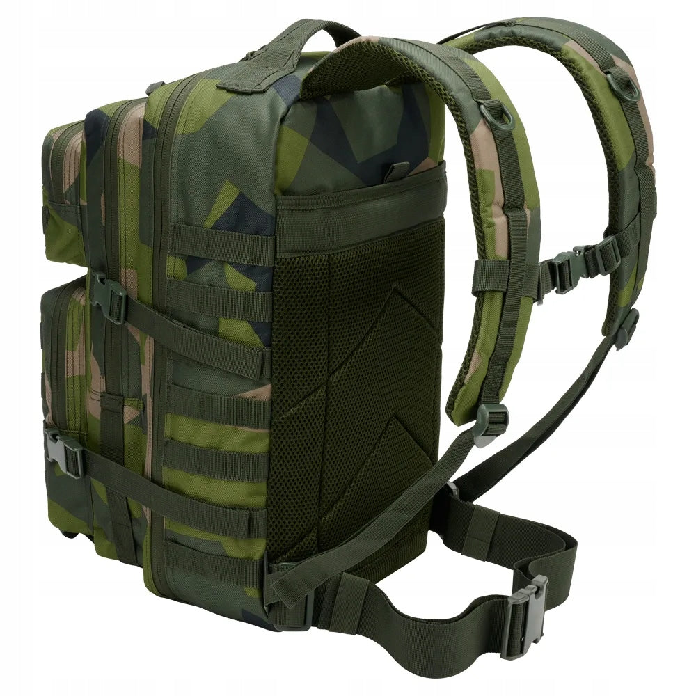 BRANDIT US Cooper Large Swedish Camo 40L backpack Dimensions large (A4 size)