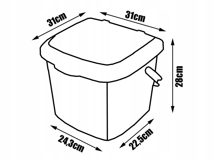 BRANQ BUCKET STOOL 15,5l GREEN EAN (GTIN) 5901098130721