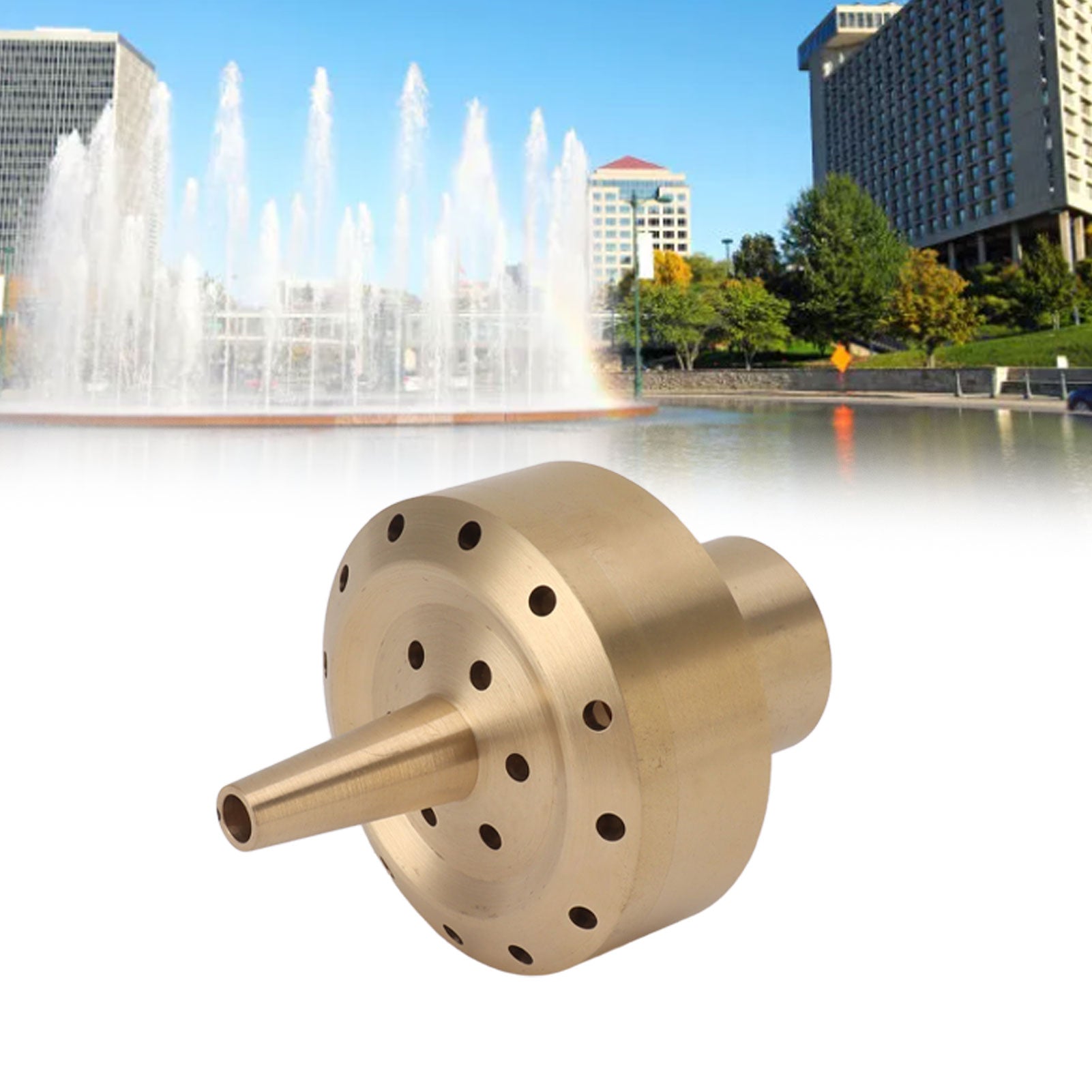 BRASS FOUNTAIN NOZZLE FOR GARDEN FOUNTAIN AND PARK 59x19 mm G1/2' EAN (GTIN) 681274485450
