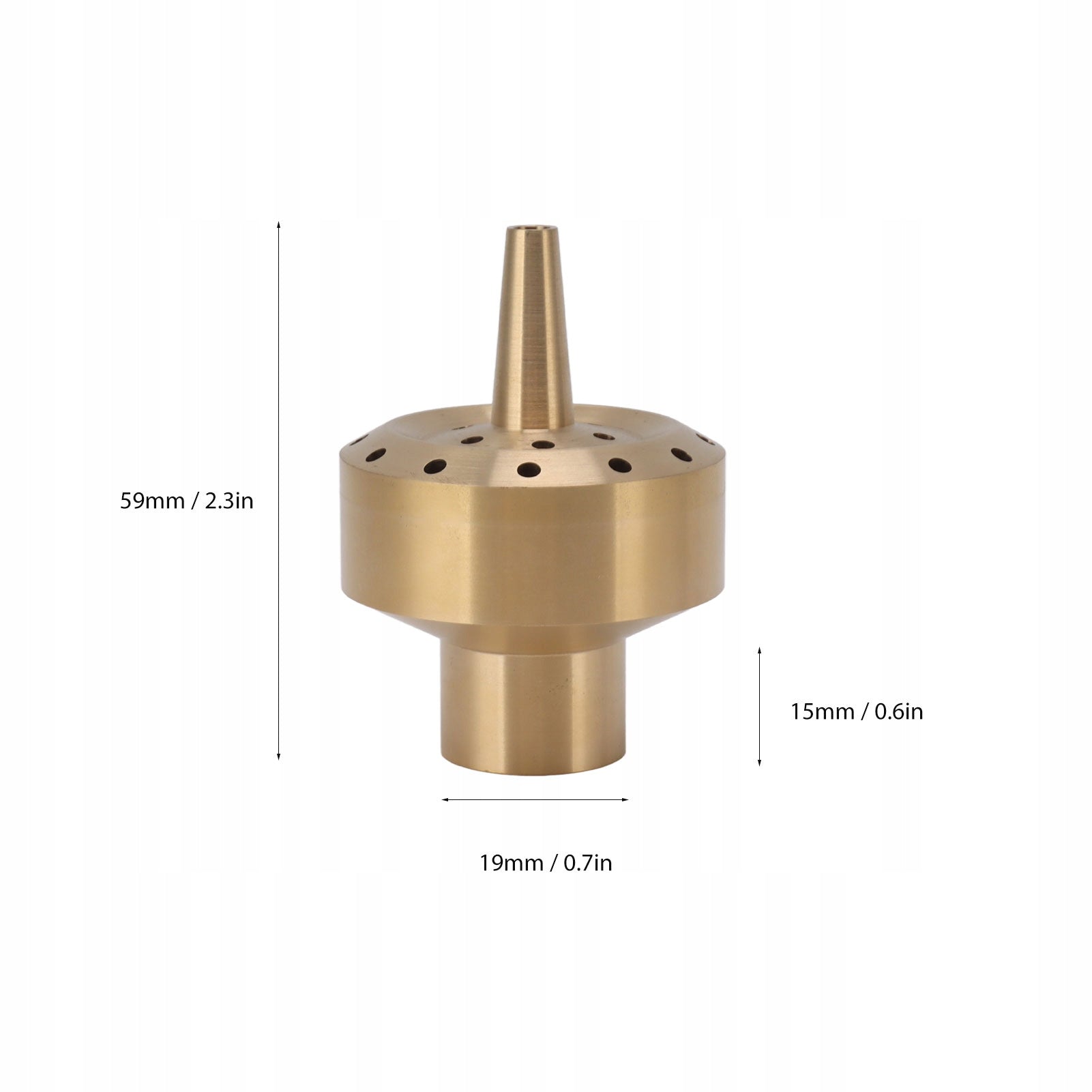 BRASS FOUNTAIN NOZZLE FOR GARDEN FOUNTAIN AND PARK 59x19 mm G1/2' Kind other