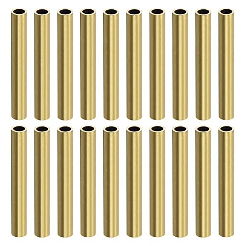 BRASS TUBES 4MM FOR JEWELRY DIY SET OF 20 PIECES CRAFTS ORNAMENT Brand no brand