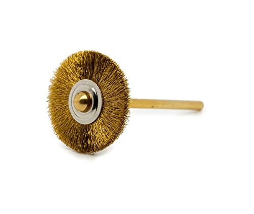 BRASS WIRE POLISHING BRUSH HP SHANK Ø 22MM HOLES FOR HOME Brand no brand