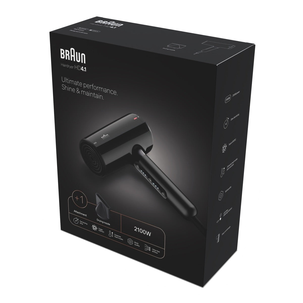 BRAUN HD410E Hairdryer 2100W, LED indicators [HIT]