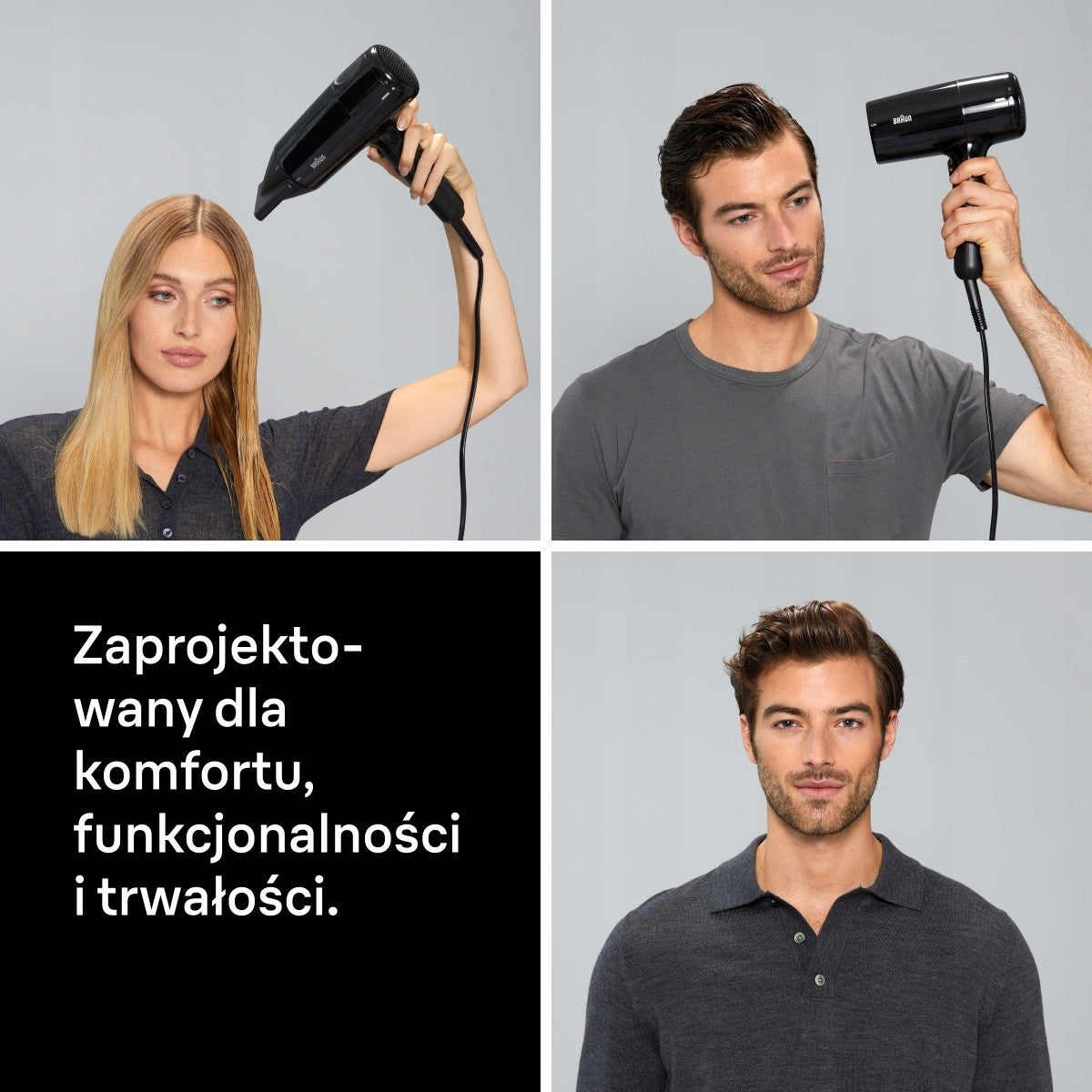 BRAUN Hair Dryer with Diffuser 2000W HD200E Model BRHD200E