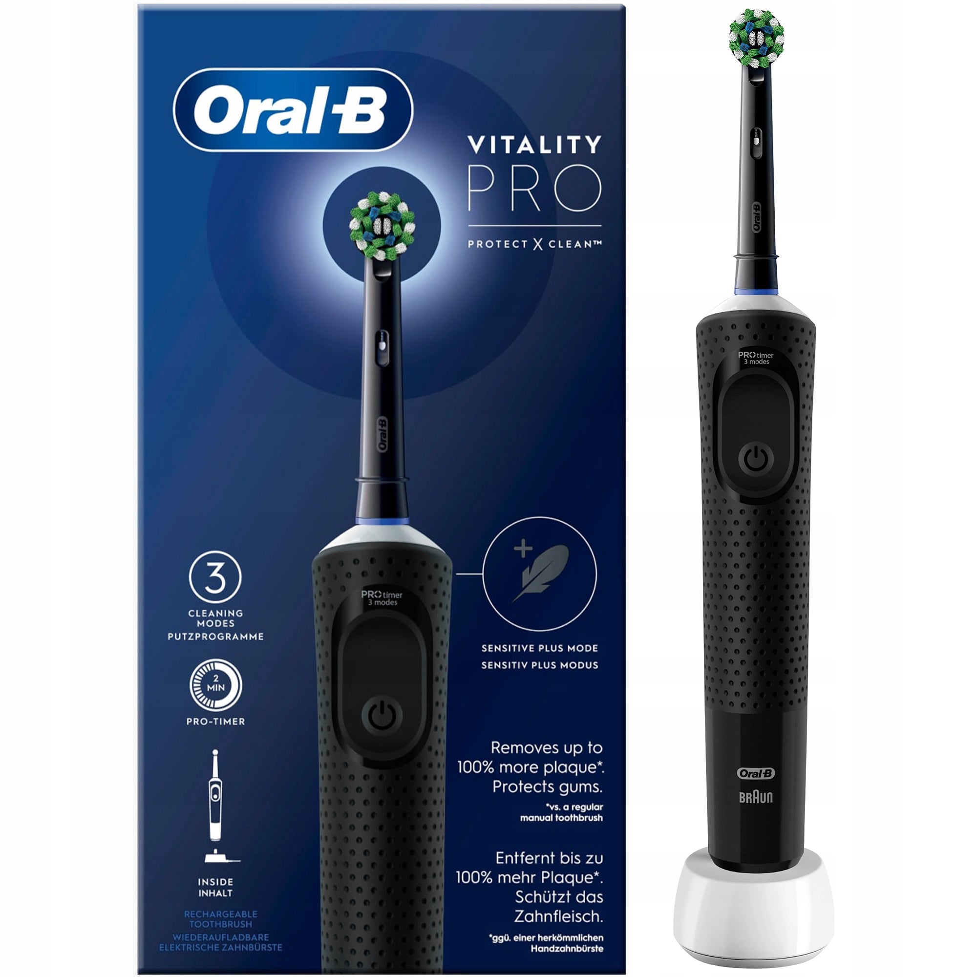 BRAUN ORAL B VITALITY 103 PRO ELECTRIC TOOTHBRUSH BLACK