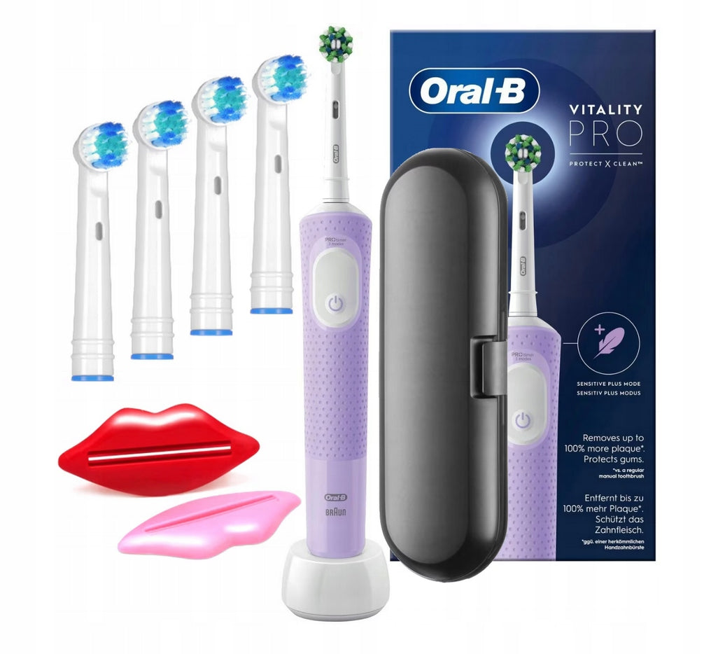 BRAUN ORAL B VITALITY 103 PRO ELECTRIC TOOTHBRUSH color lilac rotating