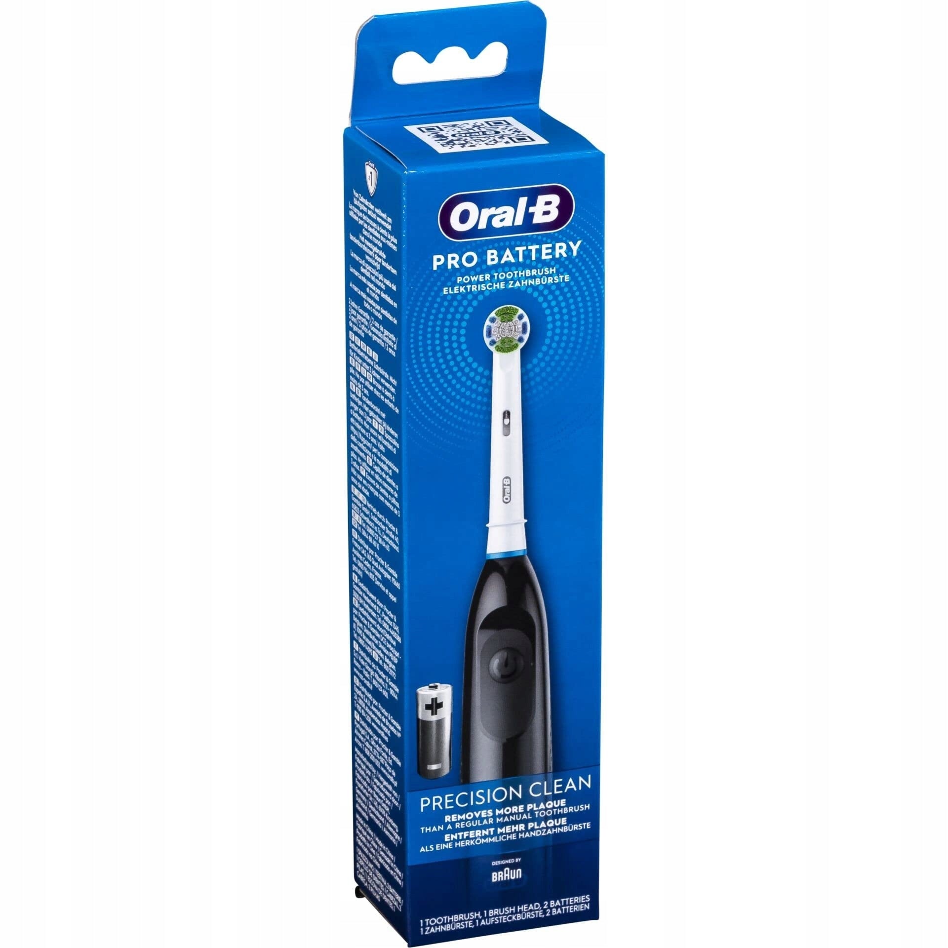BRAUN Oral-B Electric Toothbrush Battery Operated Adult Black Manufacturer code 409809