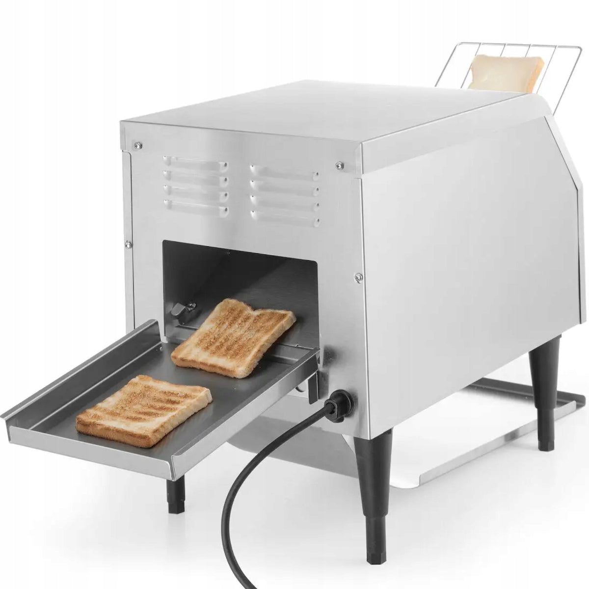 BREAD TOASTER THROUGH HENDI 1340W 230V STAINLESS STEEL 1 ROW SLICES Dominant color silver/gray
