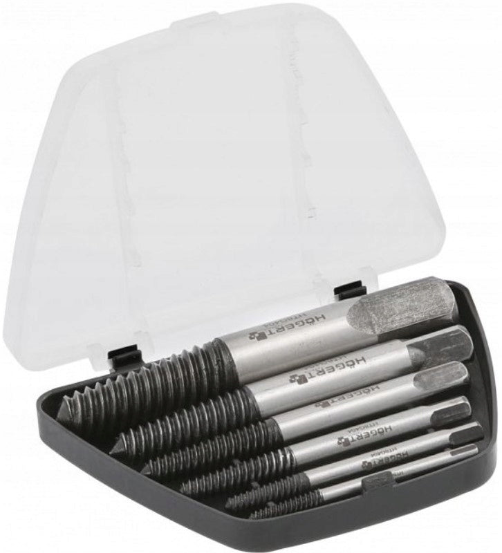 BREAKDOWN SCREW EXTRACTORS 6 PCS SET Brand Hoegert Technik