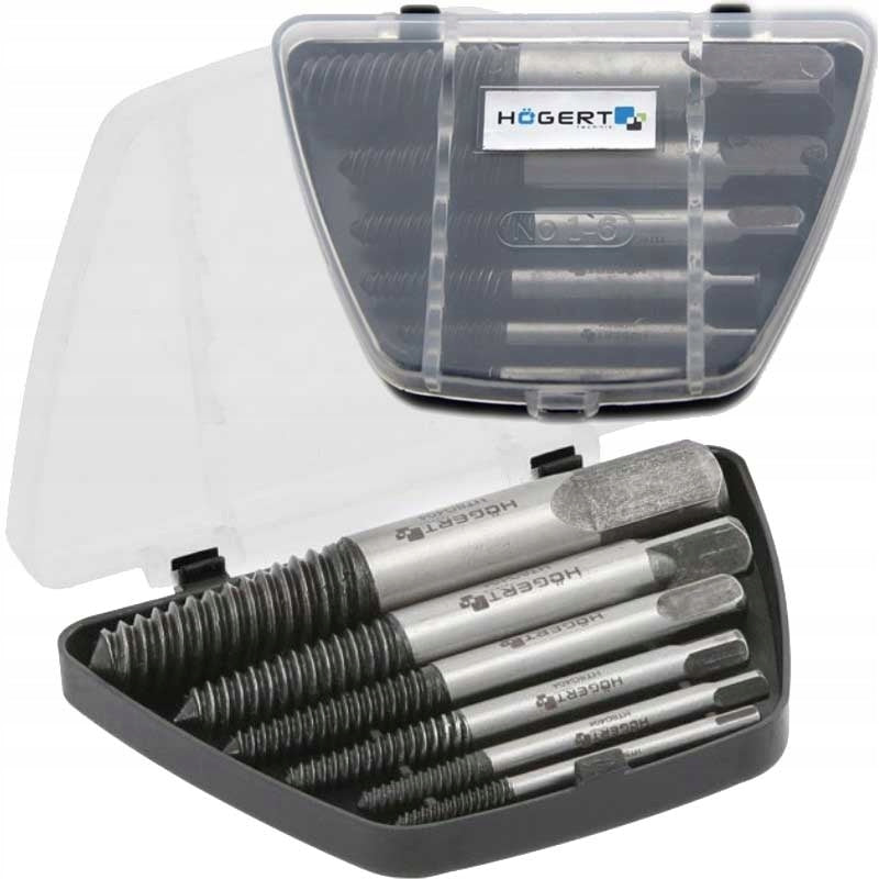 BREAKDOWN SCREW EXTRACTORS 6 PCS SET