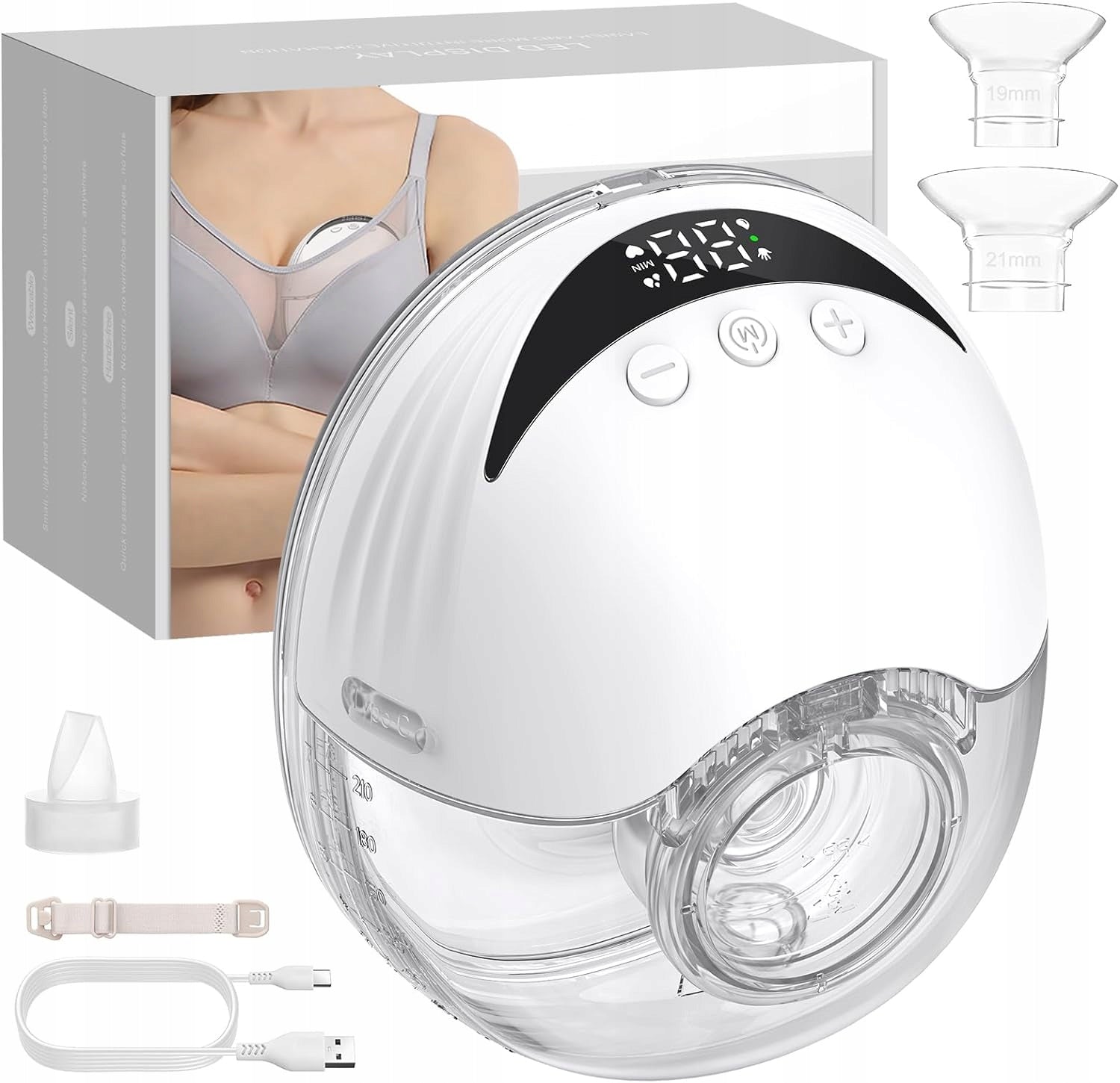 BREAST PUMP ESYNIC FOR BREASTFEEDING LED DISPLAY WIRELESS LIGHT