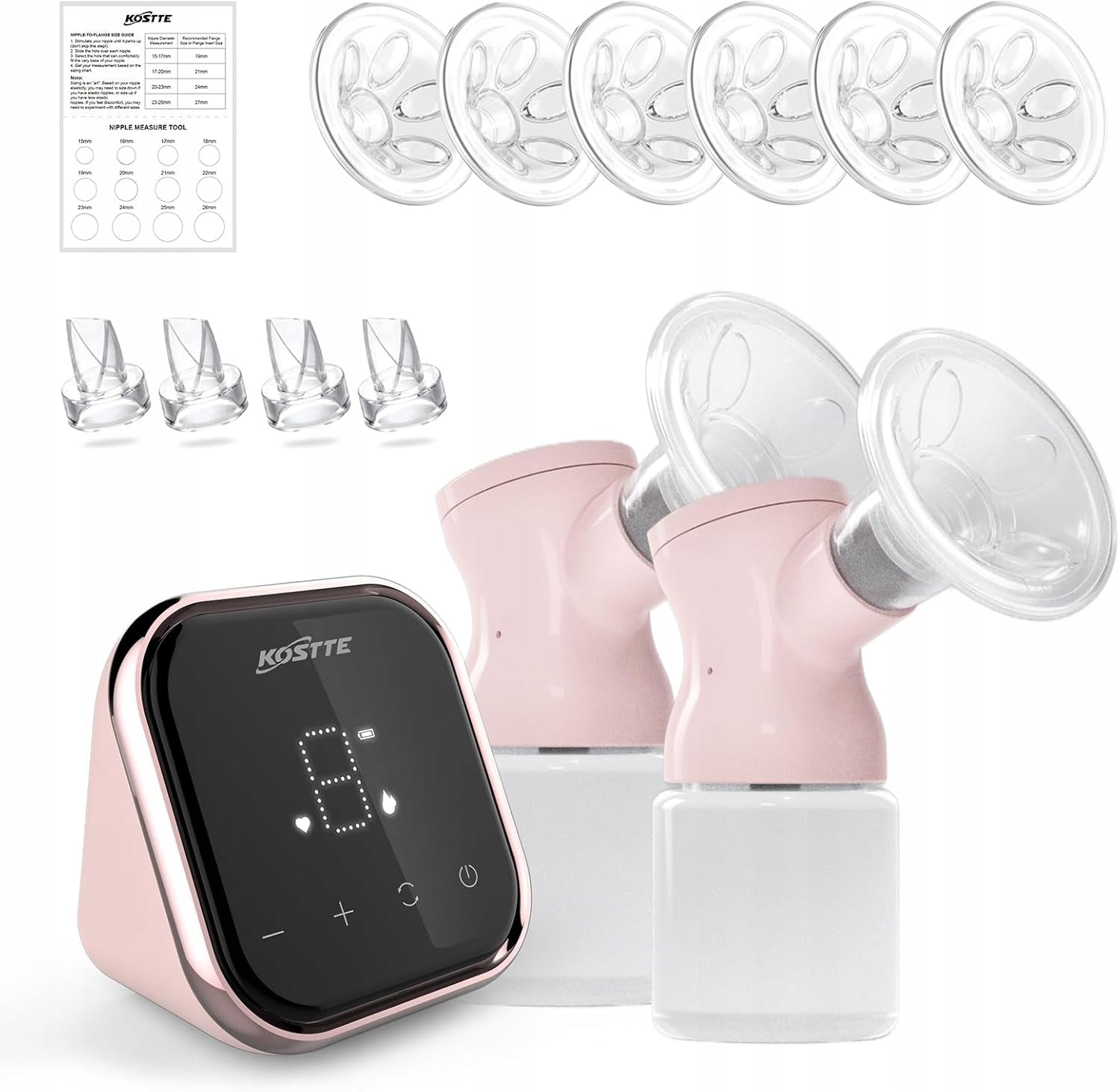 BREAST PUMP FOR POARM WIRELESS DOUBLE 2 MODES 9 WORKING LED LEVELS