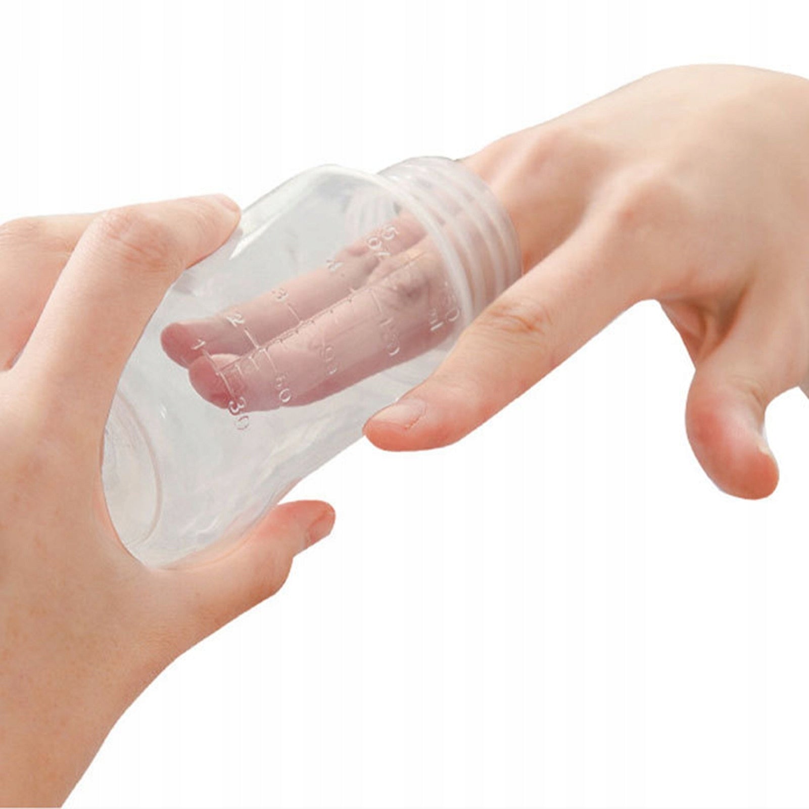 BREAST PUMP MANUAL FOOD EXTRACTOR + BOTTLE 150ML Color white