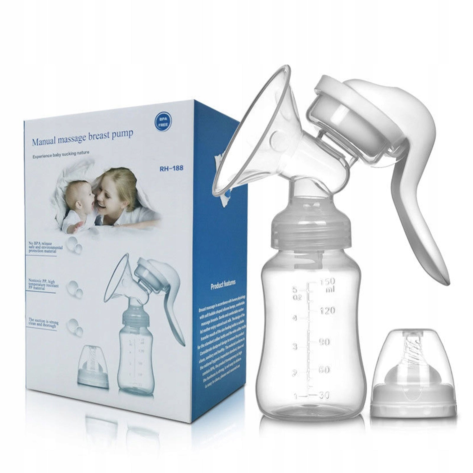 BREAST PUMP MANUAL FOOD EXTRACTOR + BOTTLE 150ML