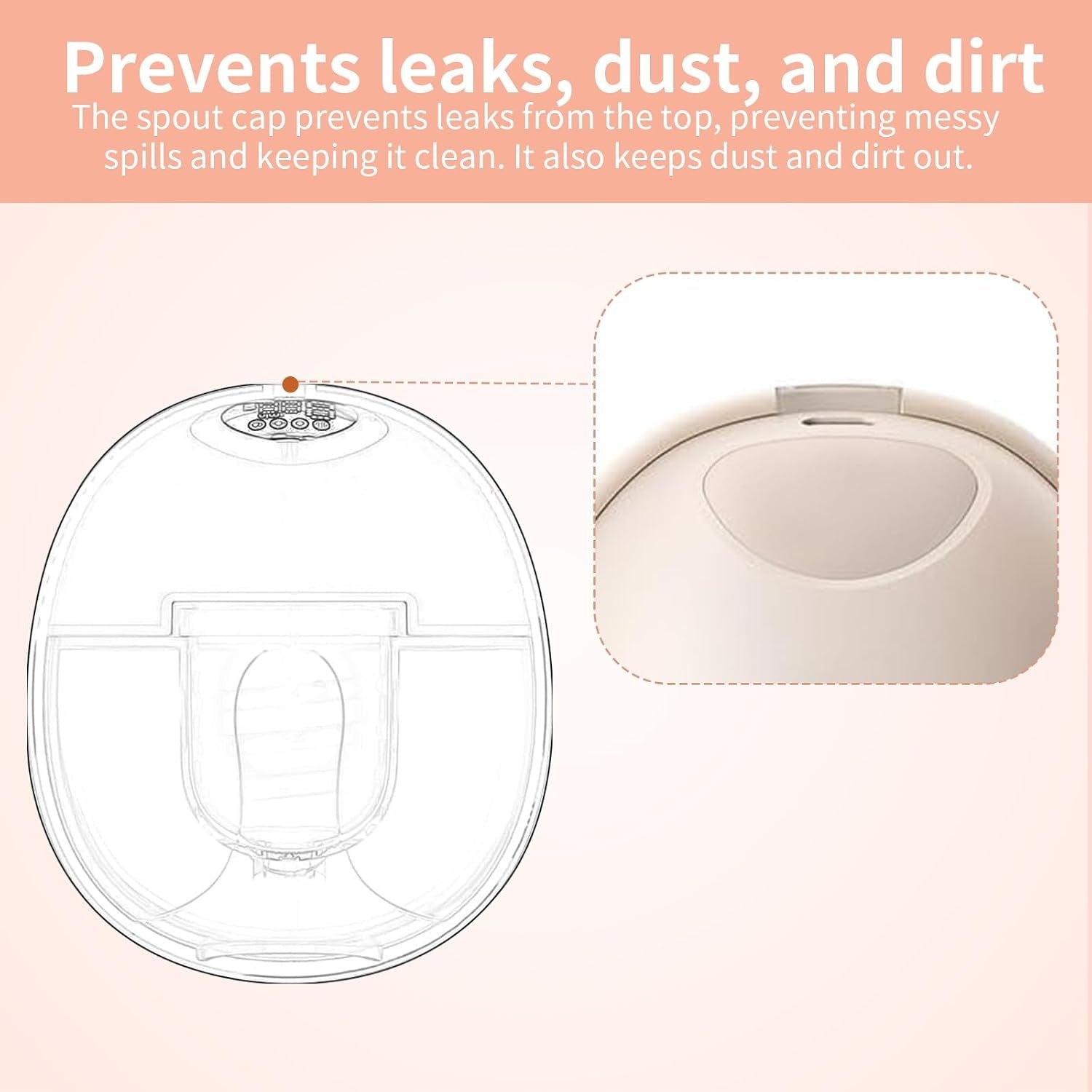 BREAST PUMP MOUTHPIECE COVER SILICONE BPA 8 PCS REPLACEABLE Medical device no