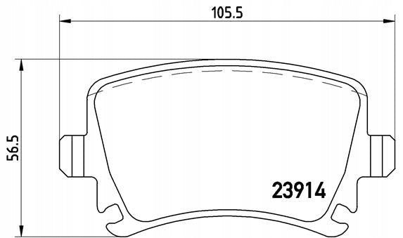 BREMBO P 85 073 Stabdžiu kaladėlės