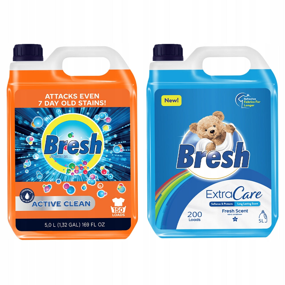BRESH UNIVERSAL WASHING GEL 5L SOFTENER 5L - 350 WASHES