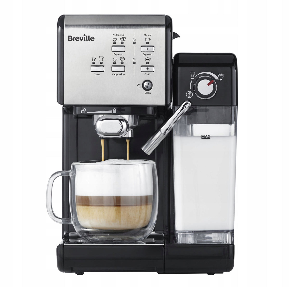 BREVILLE Prima Latte II VCF108X