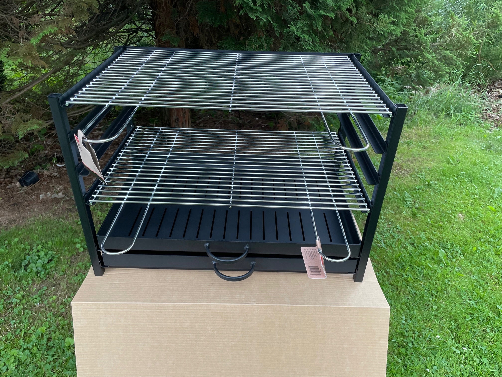 BRICK GRILL INSERT HEARTH ASHTRAY GABION CHIMNEY GRATE Grate length 60 cm