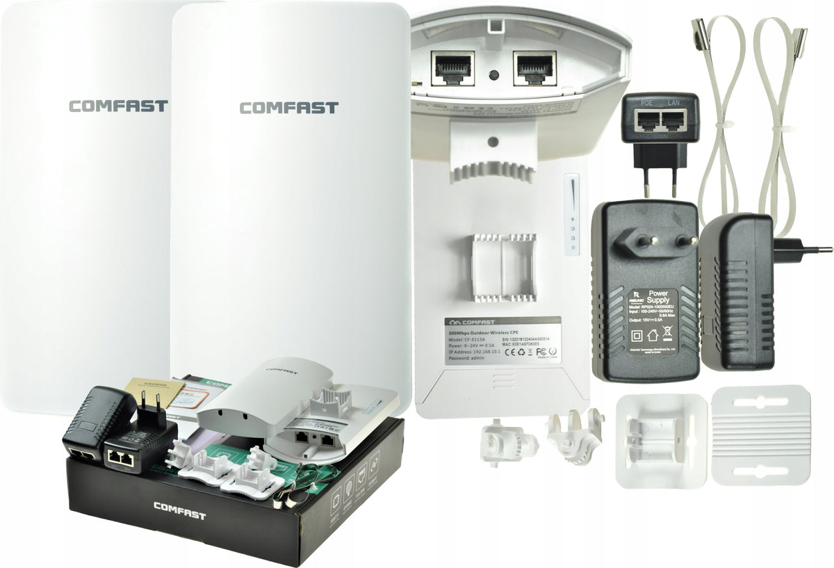 BRIDGE CPE WiFi ACCESS POINT WI-FI ACCESS POINT LONG RANGE 3km