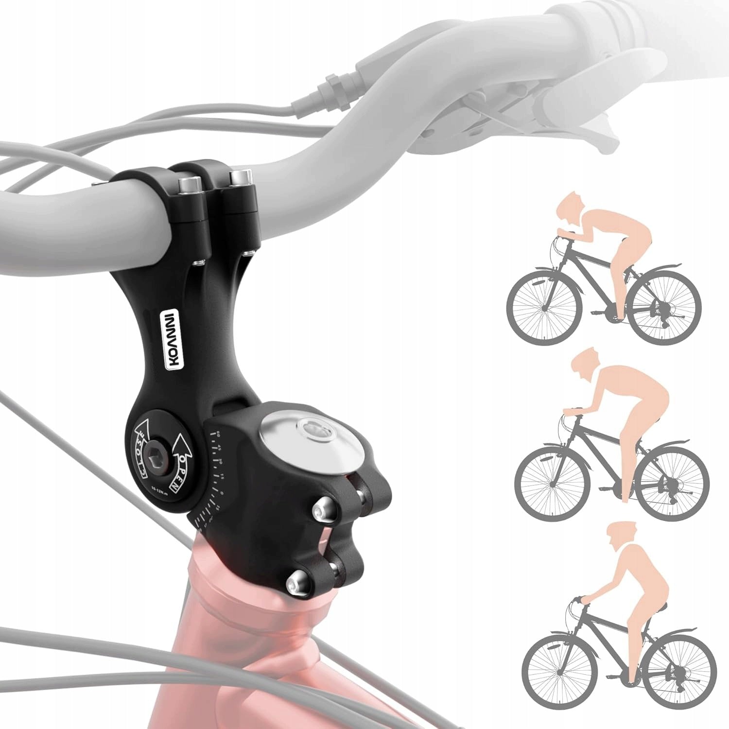 BRIDGE HANDLEBAR EXTENSION BRACKET ADJUSTABLE A-HEAD 31,8mm LONG 130mm Manufacturer code mx72