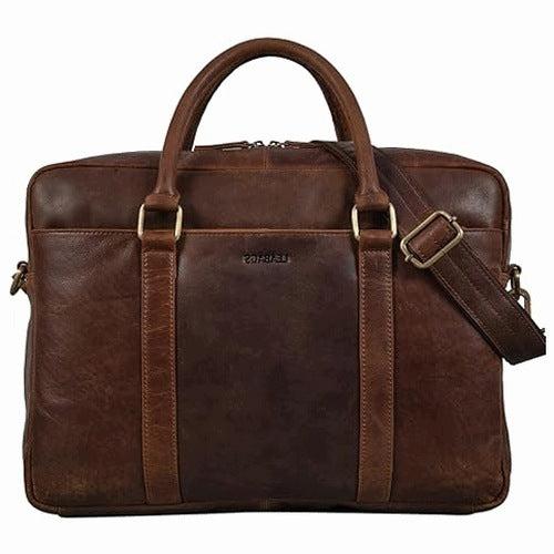 BRIEFCASE SHOULDER BAG UNISEX ISTANBUL GENUINE LEATHER for home gift