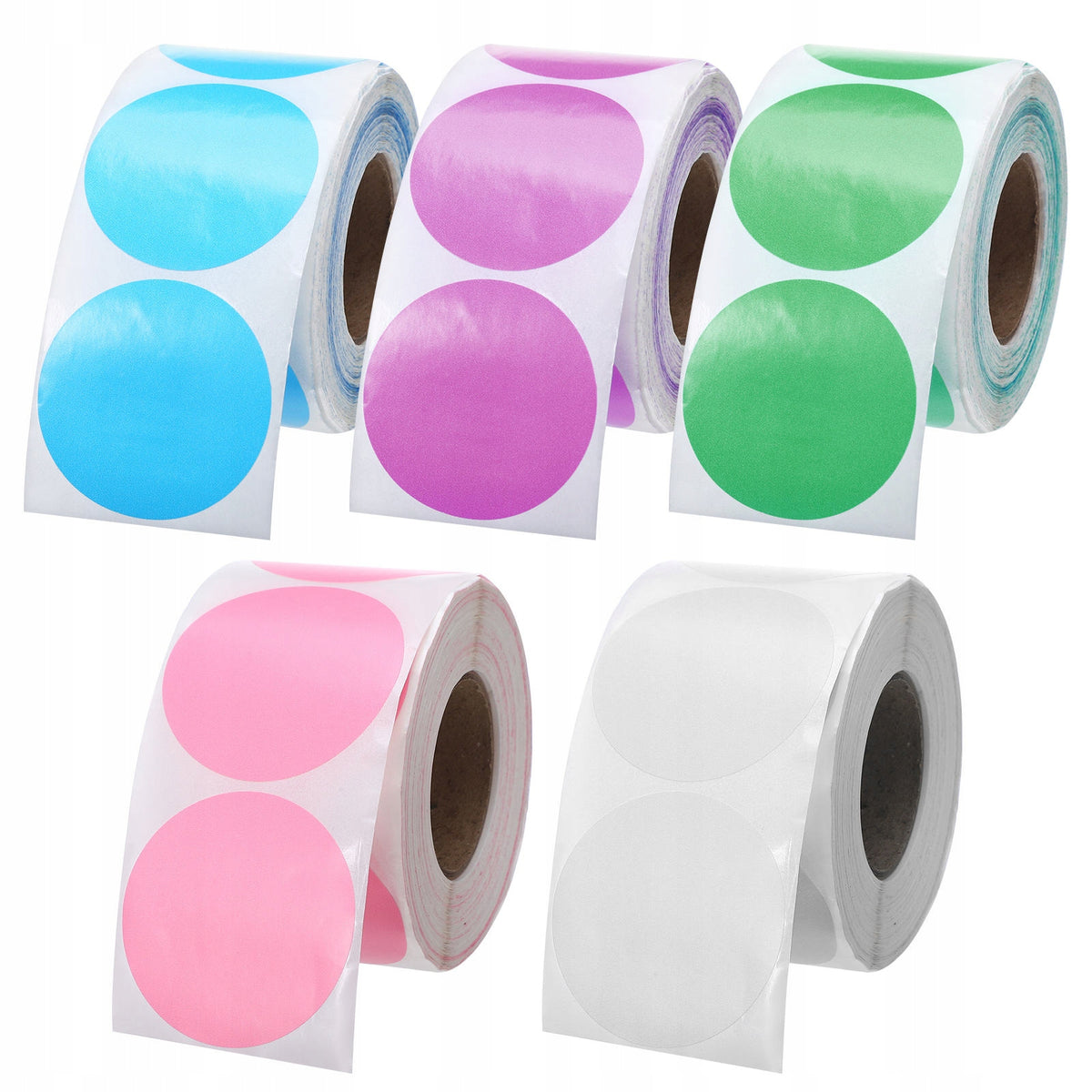 BRIGHT ROUND THERMAL STICKER PAPER FOR EFFICIENT ITEM CATEGORIZING Manufacturer no brand