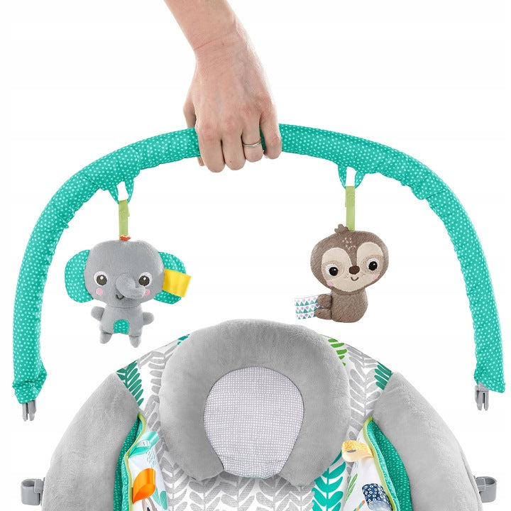 BRIGHT STARTS JUNGLE LOUNGER WITH VIBRATIONS UP TO 9 KG Color multicolor