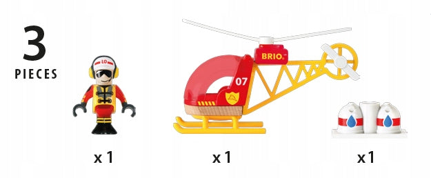 Brio World 33797 Feuerwehrhubschrauber 