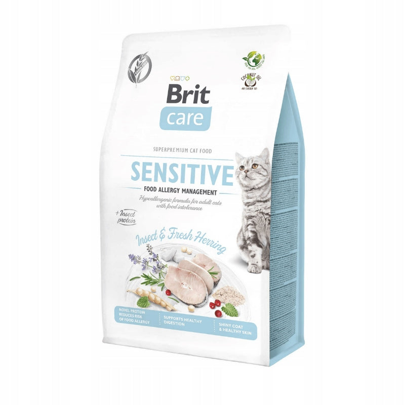 BRIT CARE Cat Grain-Free Sensitive Insects and Herring 400 g Manufacturer code 8595602554201