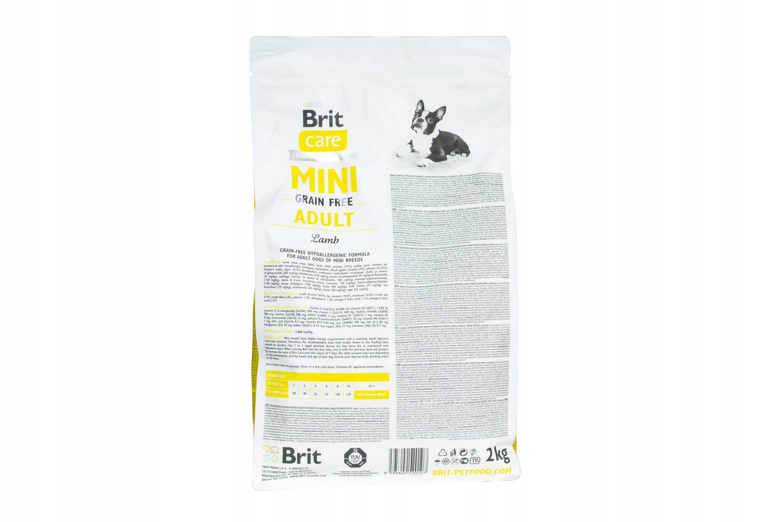 BRIT Care MINI Grain free ADULT Lamb Dog Food 2kg Number of pieces in the package 1 pcs