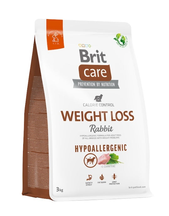 BRIT Dog Hypoallergenic Weight Loss Rabbit 3kg