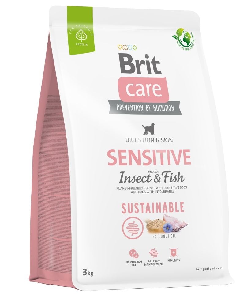 BRIT Dog Sustainable Sensitive Fish & Insect 3 kg