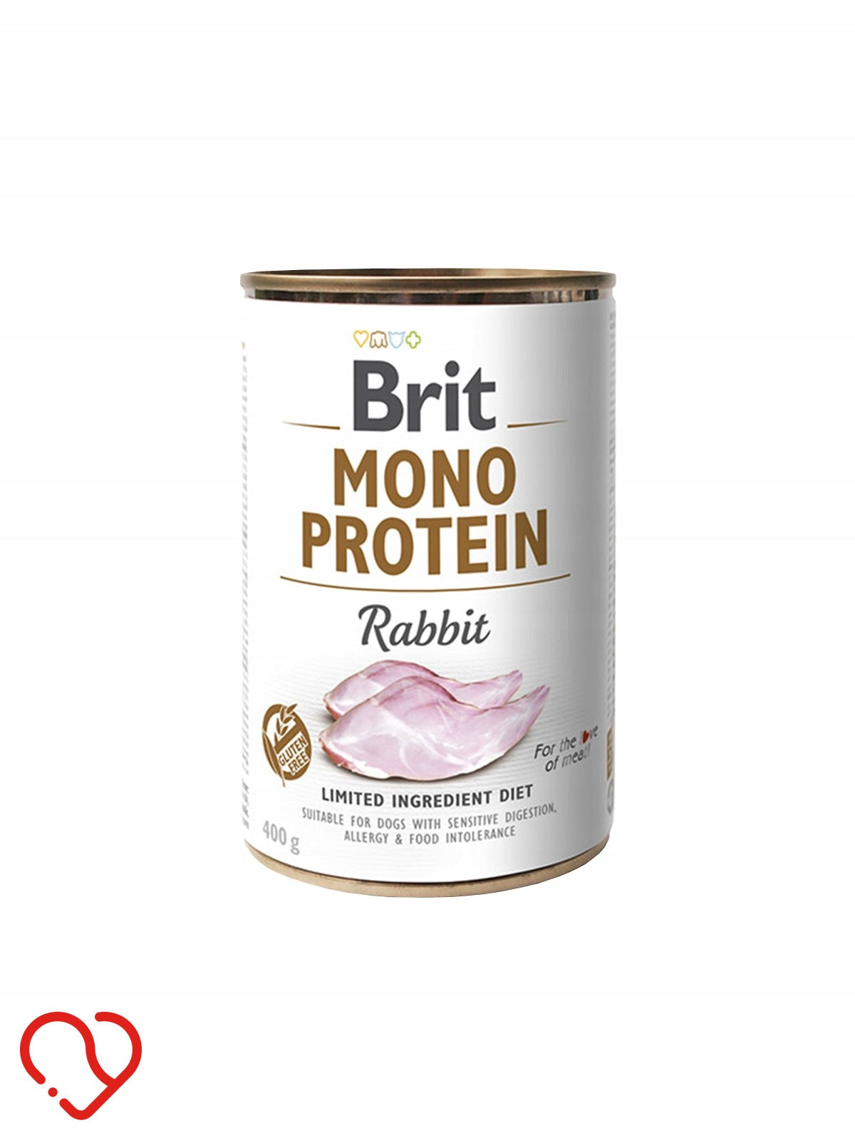 BRIT MONO PROTEIN RABBIT CAN FOR DOG WITH RABBIT 400G