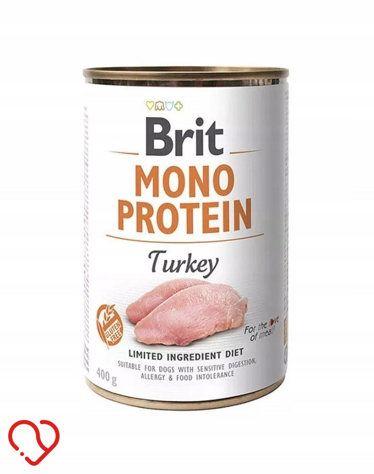 BRIT MONO PROTEIN TURKEY DOG CAN WITH TURKEY 400G