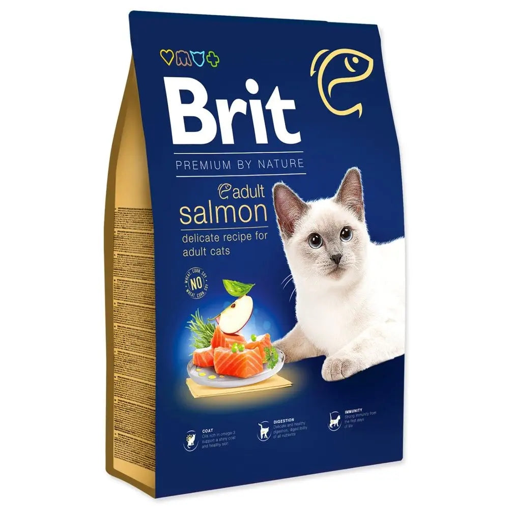 BRIT Premium By Nature Adult Cat Salmon 8kg Product weight 8 kg