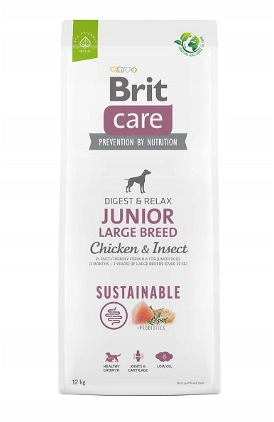 BRIT Sustainable Junior L Chicken & Insect 12 kg