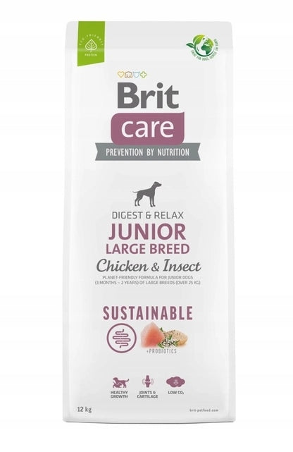 BRIT Sustainable Junior L chicken insects 12 kg