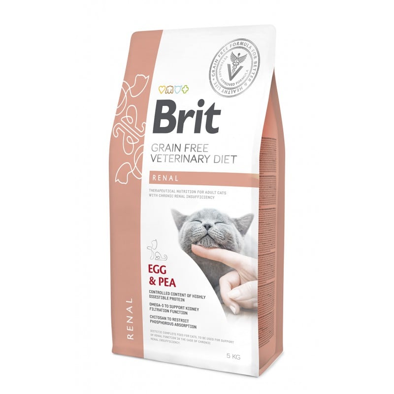 BRIT Veterinary Diets Cat Renal 5 kg x 2 Packaging status original