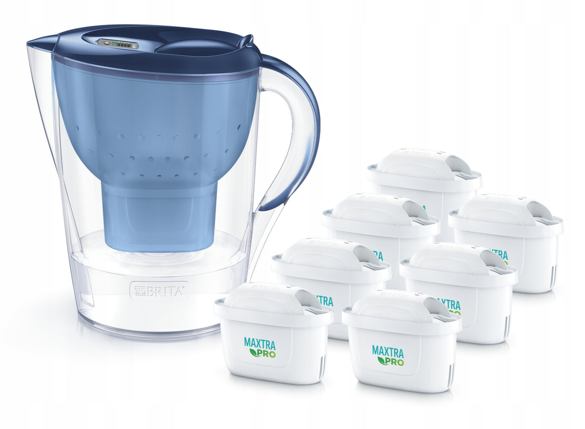 BRITA Marella XL filter jug blue + 7x MAXTRA PRO filter