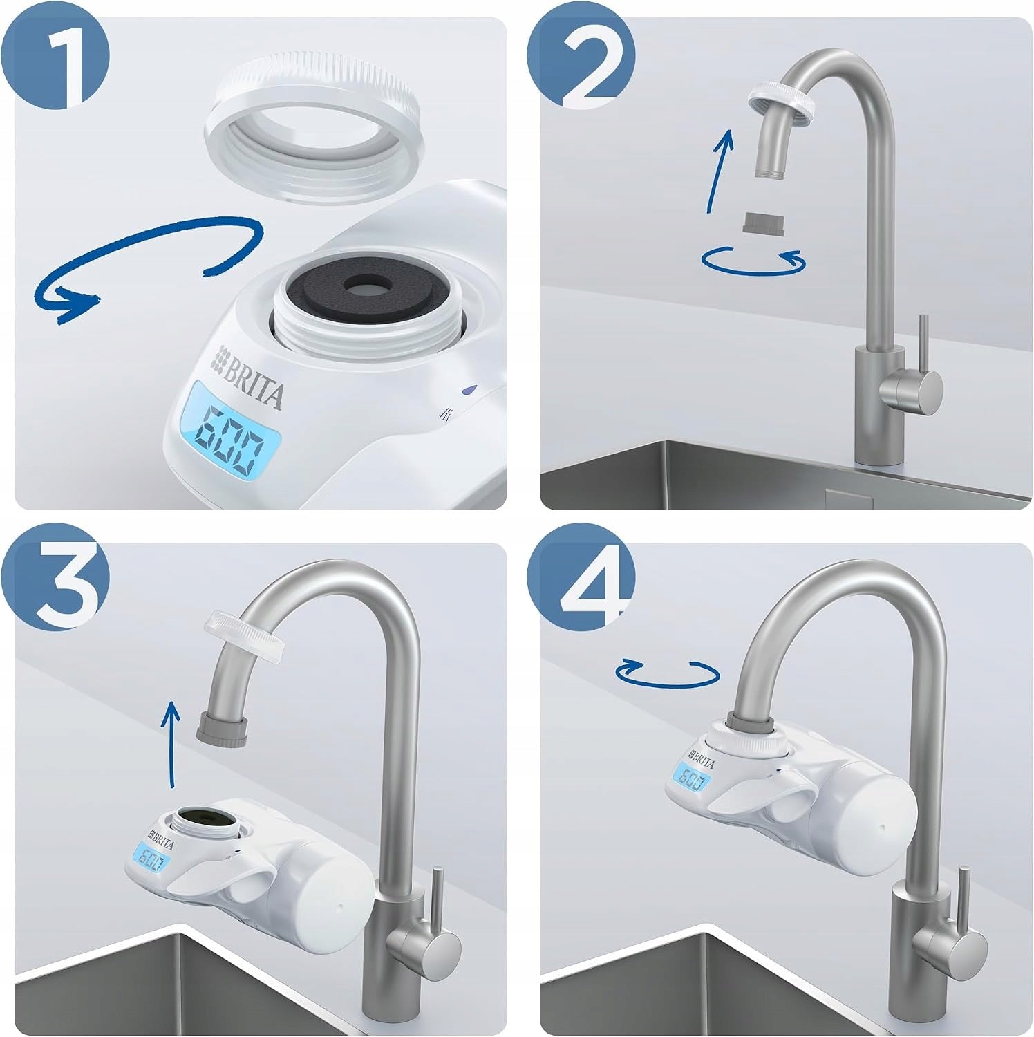 BRITA ON TAP Pro V-MF Water filtration system for tap filter up to 600l Packaging status original