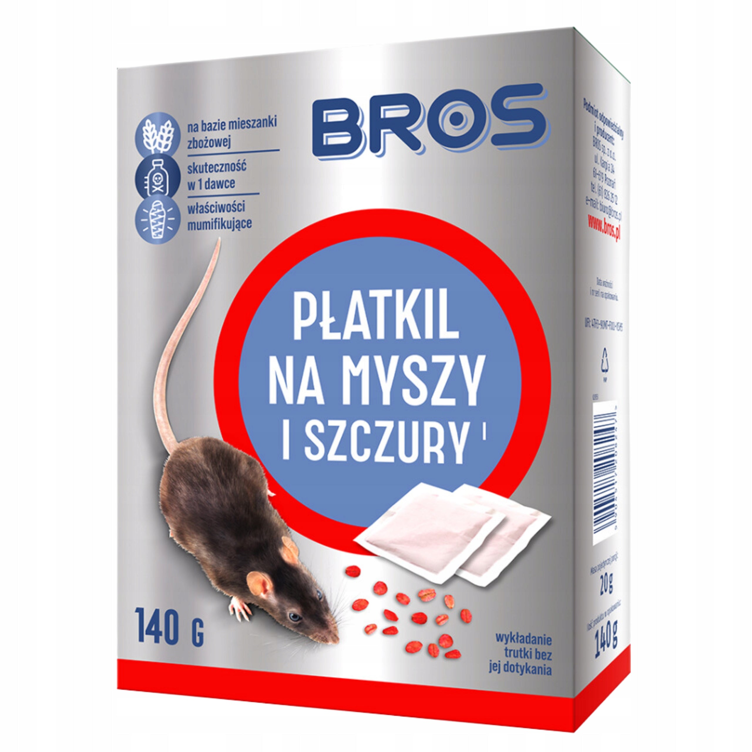 BROS FLAKEL 140 G POISON REMEDY FOR MICE AND RATS