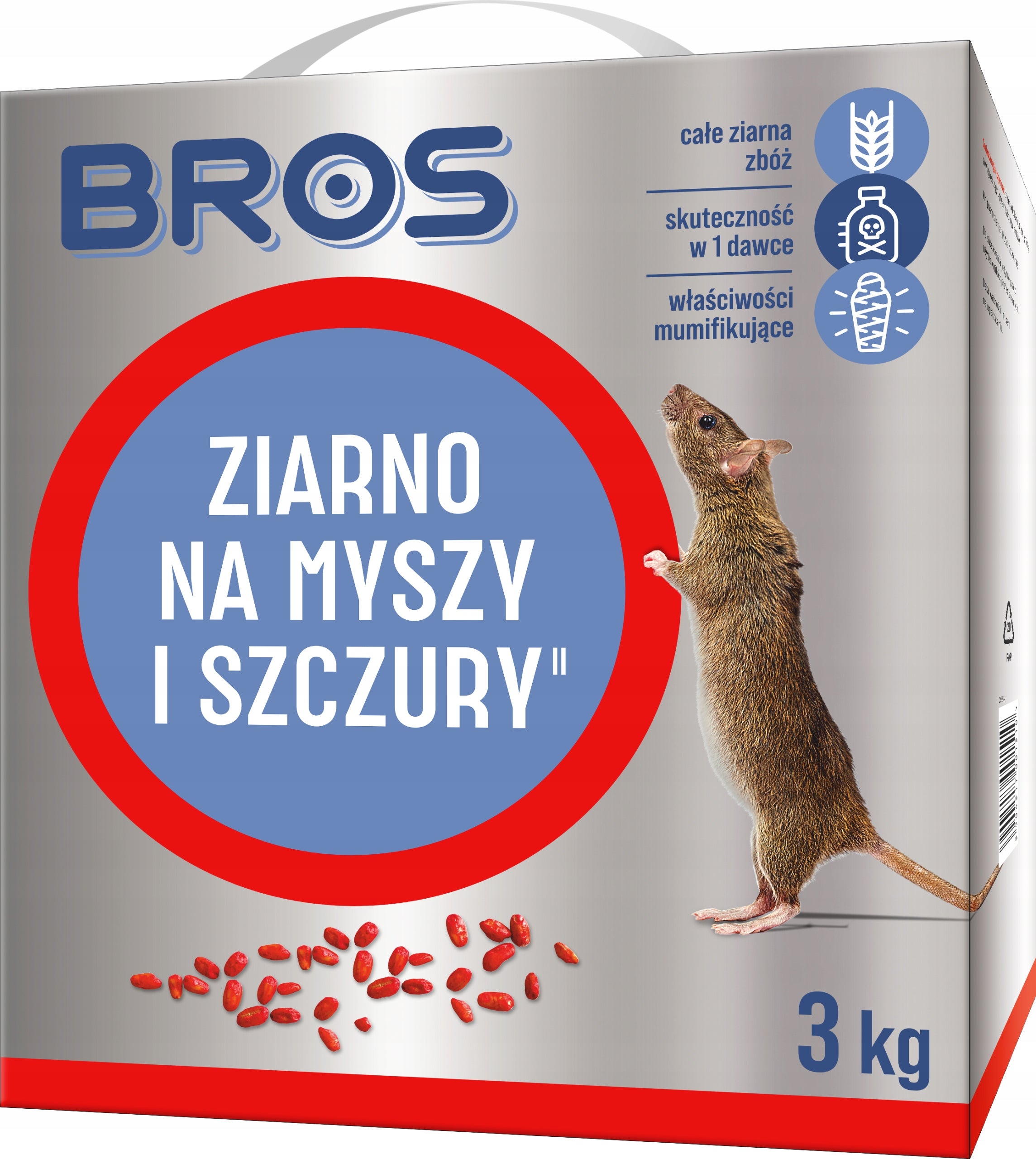 BROS Grain poison for mice and rats 3 kg