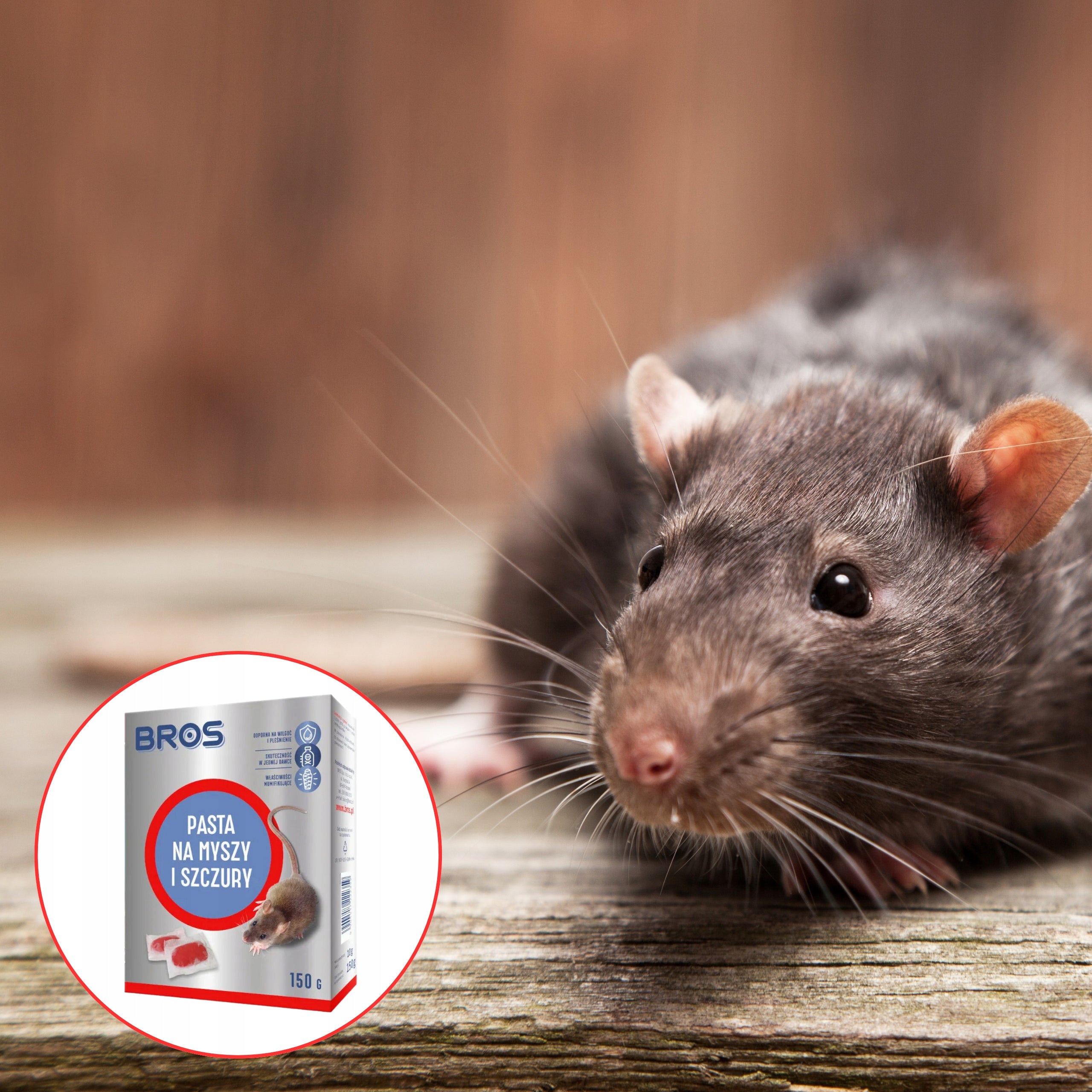 BROS LARGE PASTE FOR MICE AND RATS EFFECTIVE POISON 1 KG Batteries included no