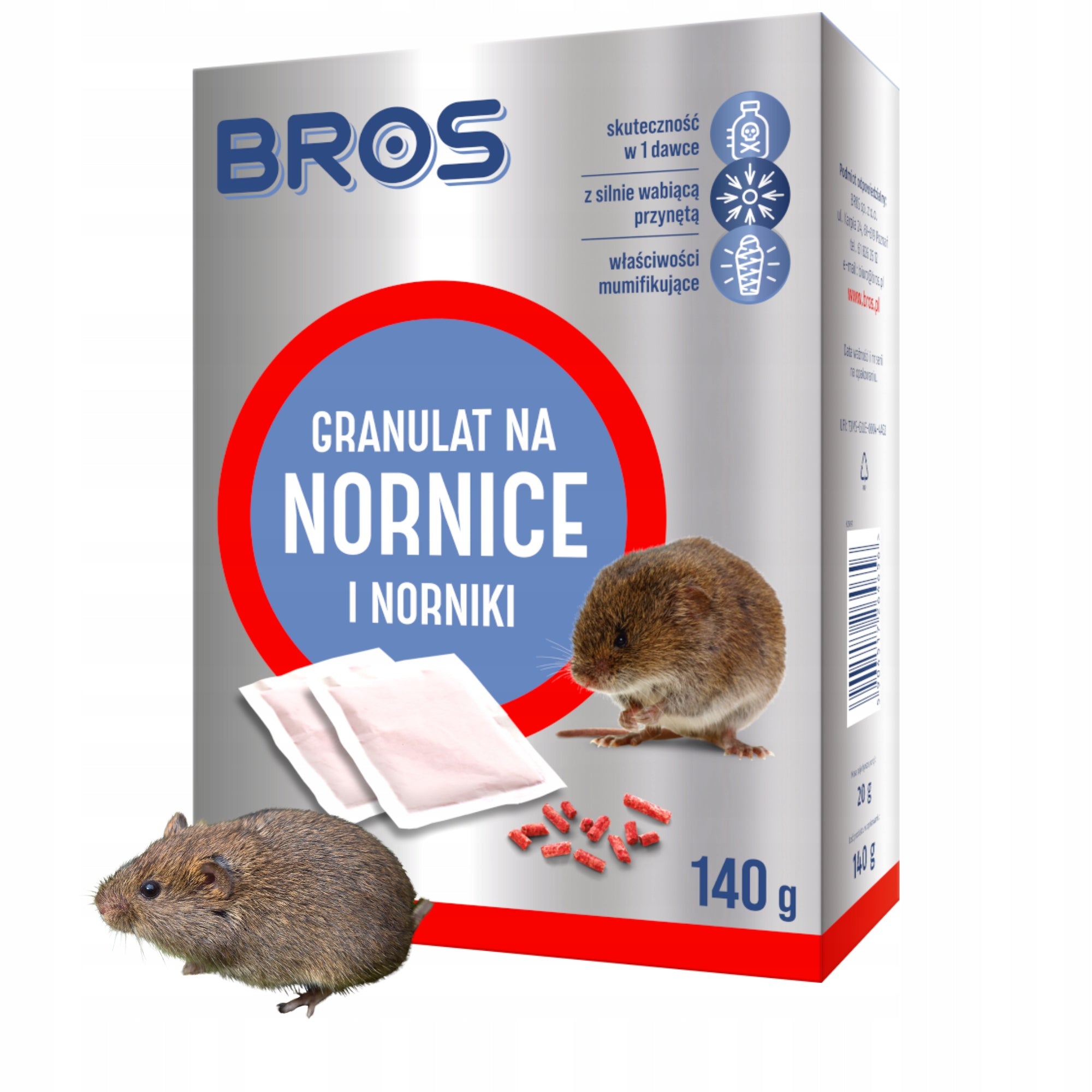 BROS NORNIT Granules 140g Rodent Poison Mink Poison Brand Bros