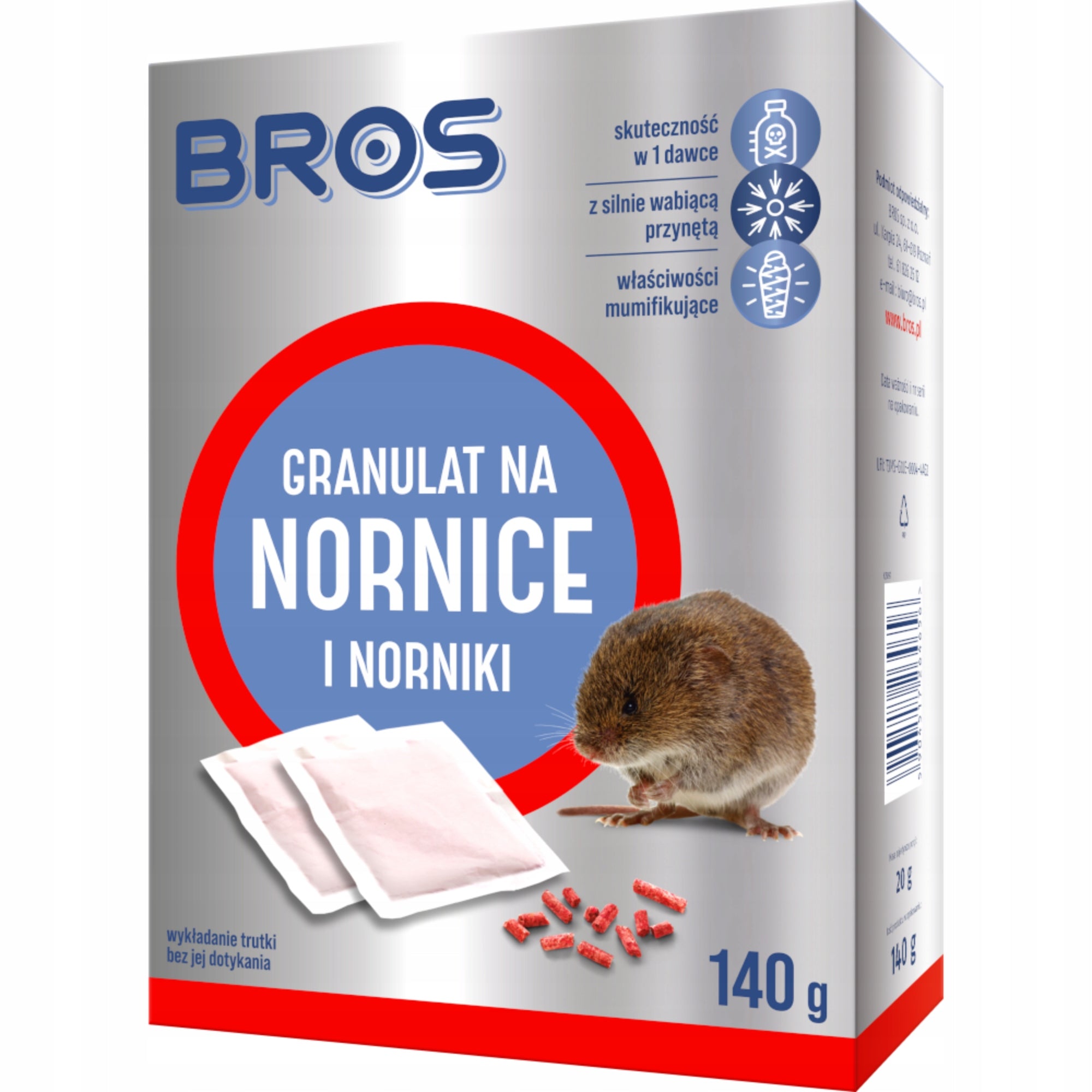 BROS NORNIT Granules 140g Rodent Poison Mink Poison